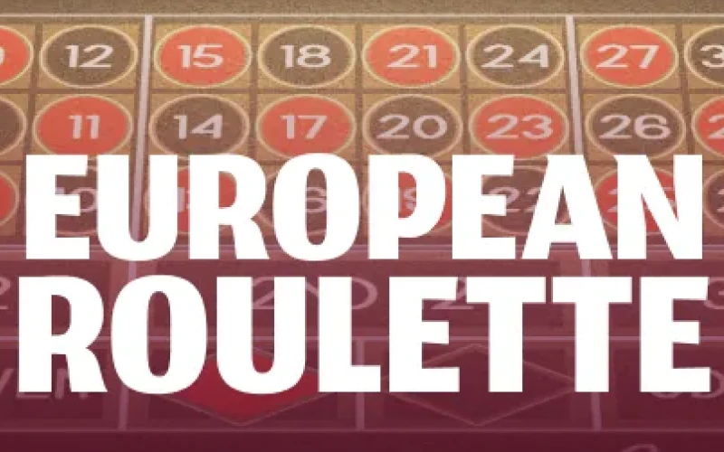 Choose European Roulette to play on the Glory Casino platform.