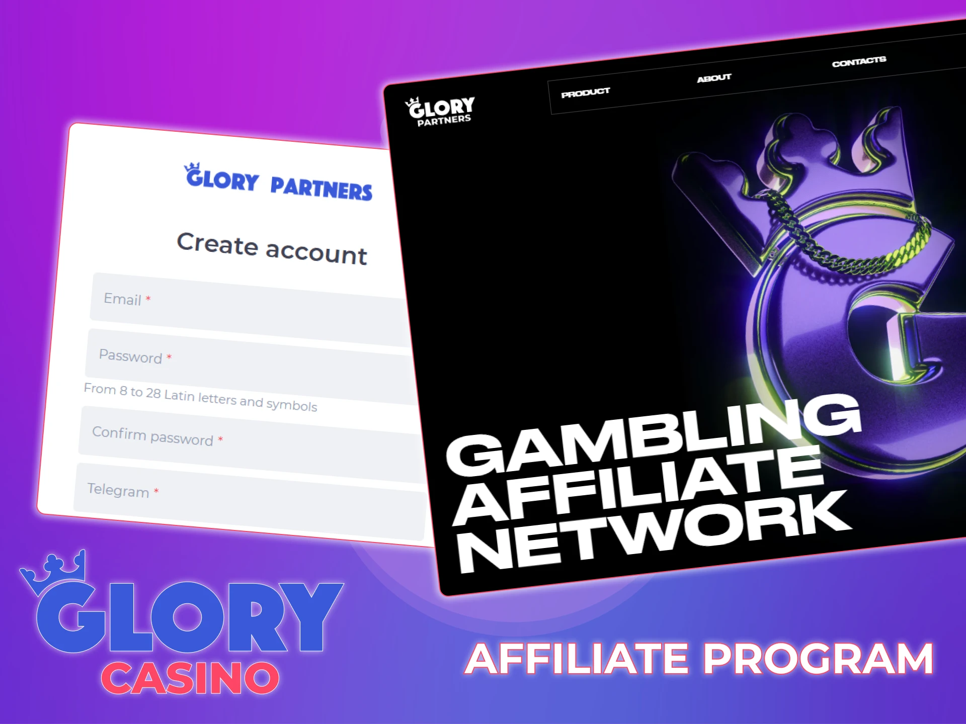 Join the Glory Casino affiliate program to earn more.